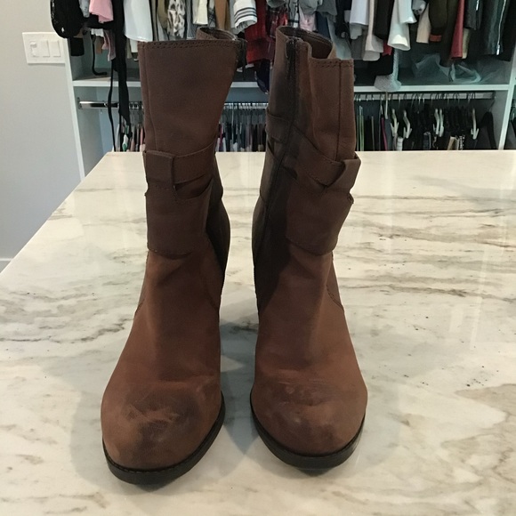 Brown Heeled Boots - Picture 2 of 5